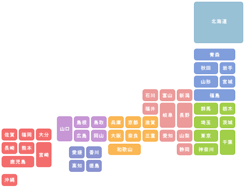 都道府県別セフレ出会い検索マップ